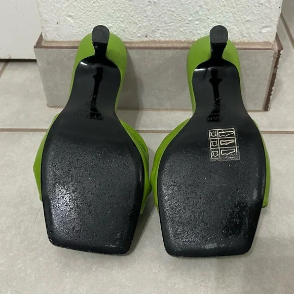 BY FAR Green Lana Heeled Sandals - Picture 6 of 11